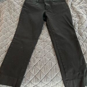 Banana Republic black Sloan fit cropped pants.